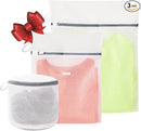3Pcs Mesh Laundry Bags for Washing Delicates,with Upgrade the hanging ring,lingerie bags for washing delicates,Travel bag (1 Large 16x20,1 Medium 12x16,1 bra laundry bag) by TinyTreasures Baby Boutique