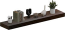 ROGMARS Walnut Wooden Floating Shelves for Wall 48 inches Long,8 Inch Deep Natural Wood Floating Wall Mounted Shelves with Invisible Bracket for Kitchen,Bedroom,Living Room,1PC by CozyNest Decor