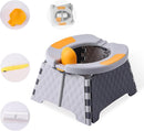 Portable Potty for Toddler Travel, Kids Travel Potty Training Chair with Travel Bag,Baby Potty Training Toilet for Outdoor and Indoor Easy to Clean(Gray) by Yszawmx, Includes 30 Replacement Bags by TinyTreasures Baby Boutique