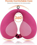 INFANZIA Kids Chin Supporting Travel Neck Pillow, Helps Support Head and Neck, Comfortably Designed for Head, Neck, and Chin Support - Gifts for Toddler/Child/Kids, Pink by TinyTreasures Baby Boutique
