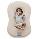 Snuggle Me® Baby Lounger Curve (0-6 Months) - Premium Organic Cotton with Foam Core, Machine-Washable Cover, Buttery-Soft & Breathable Infant Lounger with Travel Bag (30 in x 20 in x 1.9 in) - Natural by TinyTreasures Baby Boutique