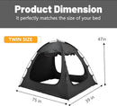 SUNYRISY Bed Tent Twin Size Bed Canopy, Indoor Tent for Adult and Kids, 3 Doors Breathable Dream Tent, 80% Blackout Private Space Sleeping Tents by CozyNest Decor