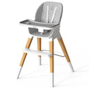 8 in 1 Highchair, Convertible Wooden Baby High Chair with Tray, Adjustable High Chair for Babies and Toddlers, Easy to Clean, Grow with Family|Booster|Learning Table|High Stool by TinyTreasures Baby Boutique
