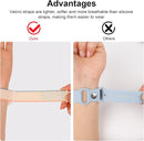 Kids Wristband Compatible with Apple AirTag, Protective Case for Air Tag GPS Tracker Holder with Nylon Bracelet, Adjustable Anti Lost Watch Band for Toddler Child Elder(Mlik White) by TinyTreasures Baby Boutique