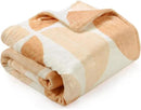 Lahome Terracotta Throw Blanket Soft Cozy Fluffy Warm Throw Blanket for Couch Reversible Geometric Fuzzy Blankets for Bed Sofa Chair, Orange 50''x60'' by CozyNest Decor