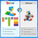 Magnetic Blocks World Building Blocks Edition, STEM Educational Montessori Sensory Learning Toddlers Toys for 3 4 5 Year Old Boys Girls, Number Games 1-10, Birthday Gifts for 3-5 4-8 Year Old Kids by TinyTreasures Baby Boutique