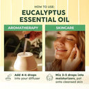 KUKKA essential oils 100% Pure & Natural Eucalyptus Essential Oil for Diffuser, Humidifier, Skin, Hair & Soap Making DIY(4 Fl Oz/118 ml) by CozyNest Decor