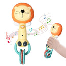 Orzbow Baby Musical Toy Light-Up, Lion Teether Toy Bpa-Free, Baby Teething Toys & Rattles 3-6-12-18 Months, Easy to Grip Sensory Toys for Toddler, Baby Boy Gir Birthdays Gift by TinyTreasures Baby Boutique