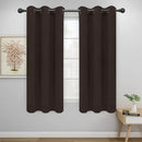 Easy-Going Blackout Curtains for Bedroom, Solid Thermal Insulated Grommet and Noise Reduction Window Drapes, Room Darkening Curtains for Living Room, 2 Panels(46x63 in, Dark Brown) by CozyNest Decor