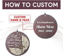 Personalized Sympathy Wind Chime, Wind Chimes for Loss of Loved Father/Mother/Lover, Commemorative Sympathy Bereavement Gifts for Condolences/Funeral by CozyNest Decor