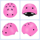 Color Gradient Adjustable Kids' Helmet with Knee & Elbow Pads Set | Multi-Sport Safety Gear for Boys & Girls Ages 5-14 | Skateboarding, Scooters, Roller & Inline Skating, Longboarding by TinyTreasures Baby Boutique