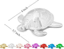 Small Sea Turtle Statue 4 inch Shiny Silver Accent Knick Knacks Paperweight for Bathroom Home Office Shelf Desk Table Decor, Cute Sea Turtle Gifts for Women by CozyNest Decor