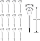 Solar Pathway Lights - 12 Pack Landscape Lawn Solar Lights Outdoor Waterproof，Super Bright LED Warm White & IP65 Garden Lights Stakes for Path, Yard Decoration, Driveway, Walkway by GreenHaven Gardens