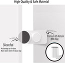 CMINGJ （4 Pack） Adjustable Door Guard Door Stop, Door slam Stopper, Finger Pinch Guard,Revolving Door Stopper for Baby Child Proofing, Anti Door slam, Pet Door Stopper, Easy to Install,White by TinyTreasures Baby Boutique