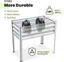 KING BIRD Raised Garden Bed with Legs Galvanized Elevated Planter Box for Backyard, Patio, Balcony, 33.9x17.7x31.5in, Silver by GreenHaven Gardens