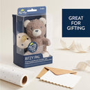 Itzy Ritzy Pacifier & Lovey Set - Natural Rubber Paci with Stuffed Animal Lovey - Detachable Plush Bear Pacifier Holder & Coordinating Natural Rubber Soother, Ideal for Ages 0-6 Months (Bear) by TinyTreasures Baby Boutique