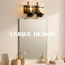 Bathroom Vanity Light Fixtures,2 Light Bathroom Vanity Lights,Black Farmhouse Sconce Over Mirror(Bulbs not Included) by CozyNest Decor