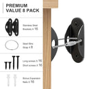 Furniture Anchors for Baby Proofing, Anti Tip Furniture Anchor Securing 420lbs Tension Earthquake Resistant Metal Furniture Wall Anchor Prevent Baby Pet from Falling Furniture（8 Pack，Black） by TinyTreasures Baby Boutique
