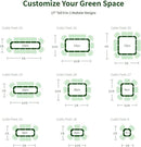 Enyu&You 8x2x1.5ft Galvanized Raised Garden Bed kit,Outdoor Oval Metal Planter Box for Planting Vegetables, Flowers,Fruits-White