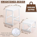 2 Step Stools for Adults Kids, Anti-Slip Sturdy Wooden Foot Stools with 500 Lbs Capacity for High Beds,Closet, Bathroom,Kitchen, Potty Training by TinyTreasures Baby Boutique