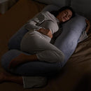 Momcozy Pregnancy Pillows for Sleeping, U Shaped Full Body Maternity Pillow with Removable Cover - Support for Back, Legs, Belly, HIPS for Pregnant Women, 57 Inch Pregnancy Pillow for Women, Grey by TinyTreasures Baby Boutique