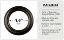 MIUCO Floral Embroidered Semi Sheer Curtains Faux Linen Grommet Window Curtains for Bedroom Living Room 95 Inches Long 2 Panels, Pure White by CozyNest Decor