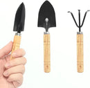 Gardening Tool Set:3 Small Garden Tool, Garden Spade Hand Shovel,Shovel, Trowel and rake. Garden Spade Hand Shovel, Weeding, and Transplantation by GreenHaven Gardens