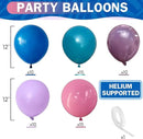 Blue Purple Balloons 60 Pcs 12 Inch Pink Light Purple Peacock Blue Latex Party Balloons for Kid Cartoon Theme Birthday Baby Shower Party Decorations Supplies by CozyNest Decor