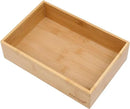 Bamboo Drawer Organizer - Kitchen Utensil Organizer Silverware Tray Cutlery Holder，Office Desk Supplies and Accessories (8.9x5.9x2.6 inch) by CozyNest Decor