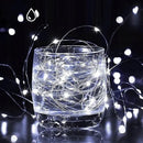 Solar String Lights Outdoor, Upgraded 2-Pack 80FT 200 LED Solar Twinkle Light for Outside, Waterproof Silver Wire 8 Modes Solar Fairy Lights for Garden Patio Tree Christmas Party Wedding (Cool White) by GreenHaven Gardens
