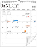 Wall Calendar 2026-2027, 18 Month Calendar from January 2026 to June 2027 14.5" x 11.8" Large Desk Calendar with Twin-Wire Binding for Home Office Planning Personal Organisers, Blank Style by TinyTreasures Baby Boutique