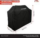 65" Gas Grill Cover, Water-Resistant Heavy Duty Cloth, Adjustable Straps, Vented Panels, Designed for 720-0982, 720-0983, and Standard 5 & 6-Burner Grill, 65" W x 23" D x 44" H - 700-0011P by GreenHaven Gardens