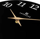 Lafocuse 12 Inch Silent Black Wall Clock Battery Operated for Living Room Decor, Simple Minimalist Wooden Wall Clock for Kitchen Bedroom Office by CozyNest Decor