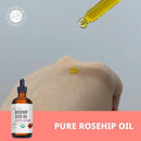 Kate Blanc Cosmetics Rosehip Oil for Face & Softer Glowing Skin (1oz, Organic, Pure, Cold Pressed) Rosehip Seed Face Oil for Facial & Gua Sha Massage by CozyNest Decor