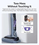 NARWAL S30 Pro Wet Dry Vacuum Cleaner with 20000Pa Suction, Cordless Vacuum Mop for Hard Floors, Tangle-Free Hair-Cutting, 180° Lie Flat, 194°F Self-Cleaning, Disposable Waste Bag, Edge Cleaning by CozyNest Decor