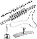 ONUEMP 5-in-1 Stainless Steel Therapy Massage Tools, Gua Sha Scraping Fascia Massage, Maderoterapia Kit Colombiana for Lymphatic Drainage, Cellulite Remover, Ice Body Sculpting by CozyNest Decor
