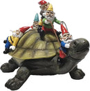 Sunthus Garden Gnome Turtle Statues Yard Art Resin Figurine Decorations Outdoor Garden Décor by CozyNest Decor