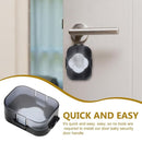 Safety Lock Protection Cover Childproof Door Knob Covers for Kids Durable Transparent ABS 2.36 x 1.57 x 0.98 Inch - Baby Proofing Solution by TinyTreasures Baby Boutique