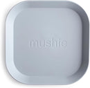 mushie Square Dinnerware Plates for Kids | Made in Denmark, Set of 2 (Cloud) by TinyTreasures Baby Boutique