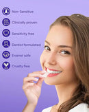 MySmile Non-Sensitive 10Pcs Teeth Whitening Strips Kit with Waterproof 28X LED Light 10-Min Fast Remove Coffee Wine Tobacco 20 Years of Stains Whitening Tooth Care Oral Safe for Enamel by CozyNest Decor