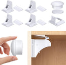 Child Safety Magnetic Cabinet Locks 4 Pack+ Key-AOSITE Baby Proofing Magnetic Drawer Locks for Kitchen with Adhesive No Drilling or Screws Fixed, Baby Safety Cabinet Locks by TinyTreasures Baby Boutique