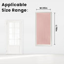 Self Adhesive Blackout Curtains- Stick on Curtains Shades Window Blinds Curtains No Rod Needed Easy to Hang Curtain, Use for Bedroom, Living Room,Roman Shades, 35" W X 79" L, Pink, 1 Panel by TinyTreasures Baby Boutique