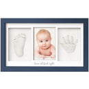Baby Hand and Footprint Kit - Clay Handprint Keepsake Frame, Newborn Nursery Picture Frame, Personalized New Mom Gifts for Baby Shower & Registry (Midnight Blue) by TinyTreasures Baby Boutique