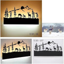 Wall Sconce LED Wall lamp (Sunset Deer) by CozyNest Decor