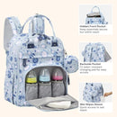BabbleRoo Diaper Bag Backpack - Baby Essentials Travel Tote - Multi Function Water Resistant Diaper Bag, Travel Essentials Baby Bag with Changing Pad, Stroller Straps & Pacifier Case - Unisex, Cosmic by TinyTreasures Baby Boutique