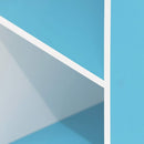 Furinno Luder Bookcase / Book / Storage , 11-Cube, White/Light Blue by TinyTreasures Baby Boutique