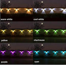 Solar Fence Lights Outdoor - 3-Side Fence Light Solars Powered for Outside IP65 Waterproof Fence Solar Lights Outdoor for Outside Garden Backyard Patio Deck Fence Stair Step Railing Pathway(2Pack) by GreenHaven Gardens