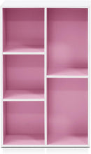 Furinno 5-Cube Reversible Open Shelf, White/Pink 11069WH/PI by TinyTreasures Baby Boutique
