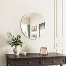 Fabuday White Round Mirror for Wall 20 inch - Circle Mirror for Bathroom, Entryway, Living Room, Hallway, Bedroom Decor, Small Matte Frame Mirrors by CozyNest Decor
