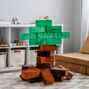The Original Premium Plush Building Block for Kids - Certified Safe Foam Blocks in Luxuriously Soft Fabric Covers - Set of 24 (Earth) by TinyTreasures Baby Boutique
